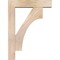 Ekena Millwork Westlake Block Smooth Bracket w/ Offset Brace, Douglas Fir, 5 1/2"W x 22"D x 30"H BKT0604X22X30WTL05SDF - alternate 4